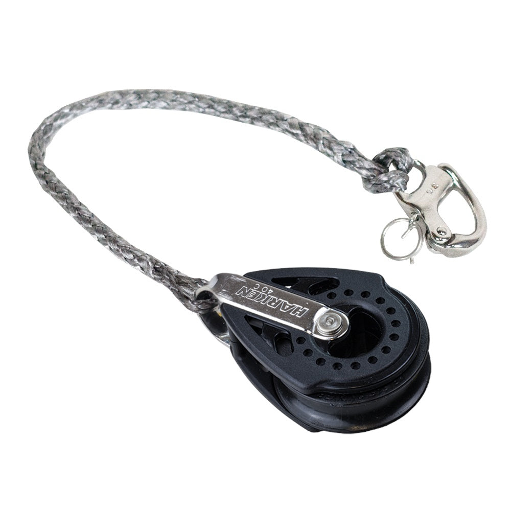 Harken 40mm Carbo Block mit Verlängerung und Schnappschäkel